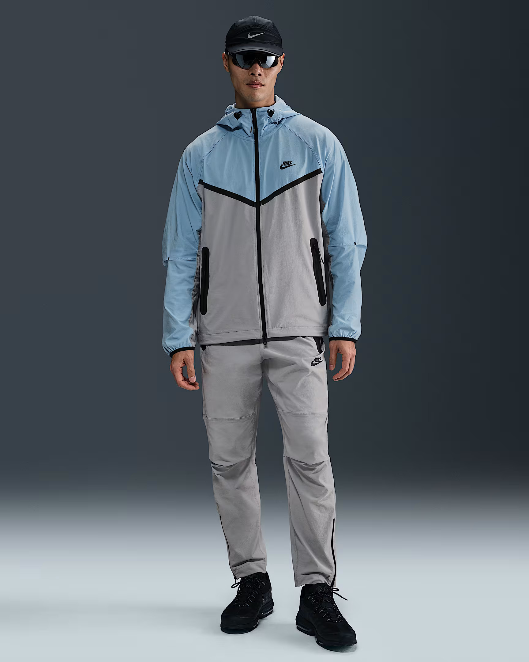 Вітровка чоловіча Nike Ssnl Wvn Wr Fz Light Blue HV6514-012