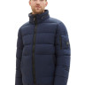 Пуховик Puffer jacket with a hidden hood 1037336-10668 Tom Tailor L Темно-синій 1037336-10668