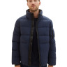 Пуховик Puffer jacket with a hidden hood 1037336-10668 Tom Tailor L Темно-синій 1037336-10668