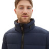Пуховик Puffer jacket with a hidden hood 1037336-10668 Tom Tailor L Темно-синій 1037336-10668