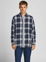 Сорочка JORBLASTER CHECK TWILL SHIRT LS 12195943-Navy Blazer-Checks:/SLIM FIT Jack&Jones M Темно-син 12195943-Navy Blazer-Chec
