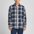 Сорочка JORBLASTER CHECK TWILL SHIRT LS 12195943-Navy Blazer-Checks:/SLIM FIT Jack&Jones M Темно-син 12195943-Navy Blazer-Chec