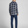Сорочка JORBLASTER CHECK TWILL SHIRT LS 12195943-Navy Blazer-Checks:/SLIM FIT Jack&Jones M Темно-син 12195943-NAVY BLAZER-CHEC