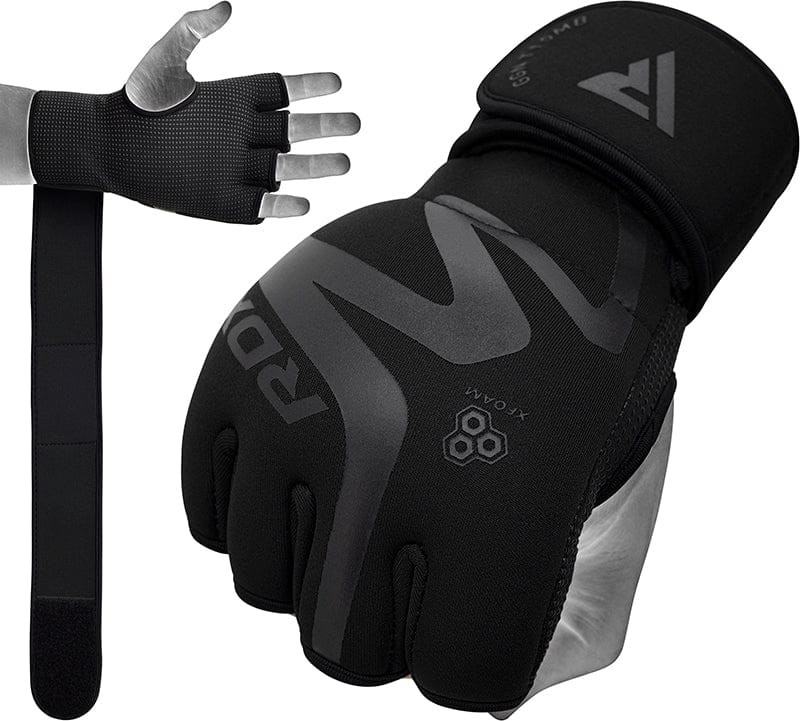 Рукавиці тренувальні RDX GRAPPLING GLOVES NEOPRENE T15 чорний M (GGN-T15MB) GGN-T15MB