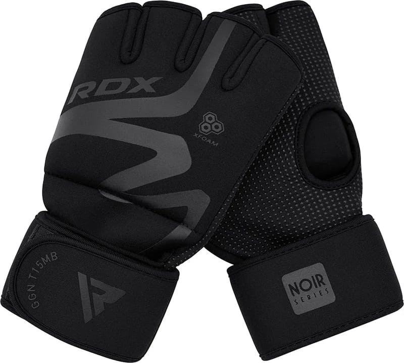 Рукавиці тренувальні RDX GRAPPLING GLOVES NEOPRENE T15 чорний M (GGN-T15MB) GGN-T15MB