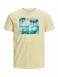 Футболка JORSUITE TEE SS CREW NECK 12171675 Flan Jack&Jones XL Жовтий 12171675FLAN