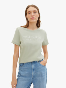 Футболка Women's Summer Blouse Short Sleeve 1041288-34895 Tom Tailor L Фісташковий 1041288-34895