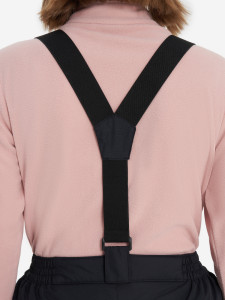 Штани утеплені гірськолижні Women's pants with suspenders 131700GSD-99 Glissade 46 Чорний 131700GSD-99