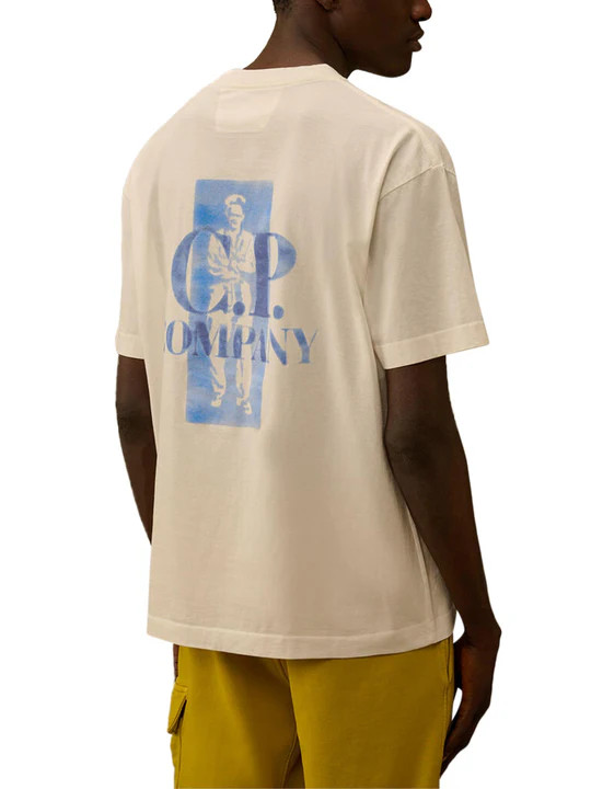 Футболка C.P. Company big logo 103 20CMTS143A-110579W 103