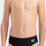 Плавки сліпи для хлопчиків Arena TALES SWIM BRIEFS чорний, бірюзовий 164 см 009086-508