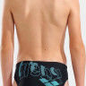 Плавки сліпи для хлопчиків Arena TALES SWIM BRIEFS чорний, бірюзовий 164 см 009086-508