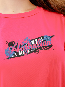 Футболка AUSTRALIAN LOGO FLOWERS TEE JERSEY V LSDTS0027-227