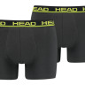 Труси-боксери Head BASIC BOXER 2P графітовий, жовтий Чол L 701202741-009