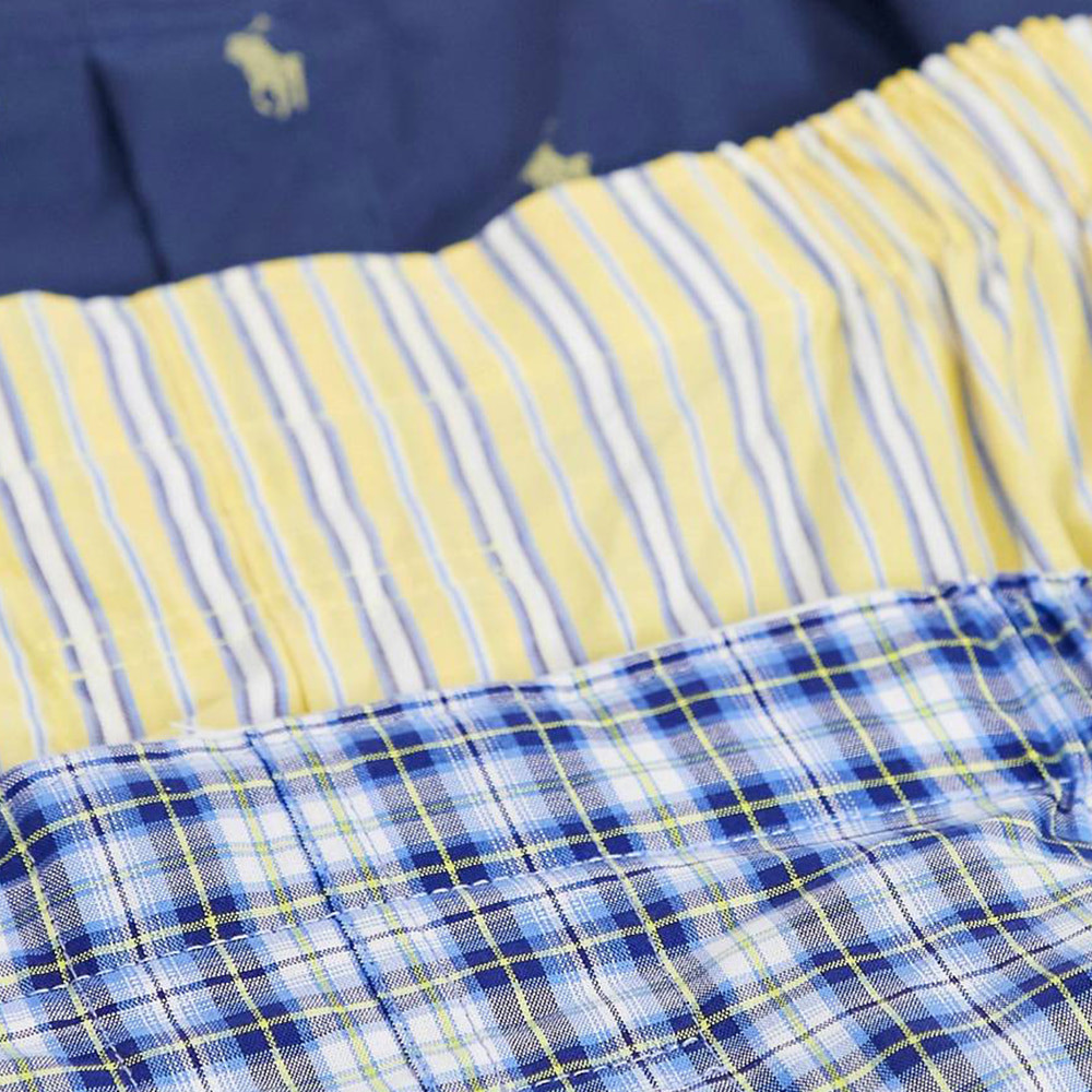 Труси боксери Polo Ralph Lauren, Men's Underwear, Cotton Classic Fit NCWBP5 Plaid, Nvy, Rus, Stripe, NCWBP5 AP6N