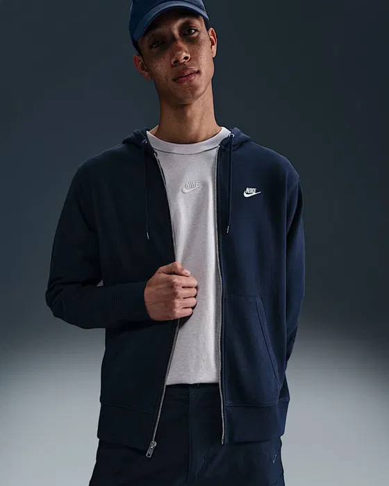 Кофта Nike M NK CLUB FT FZ HOODIE FN3884-451