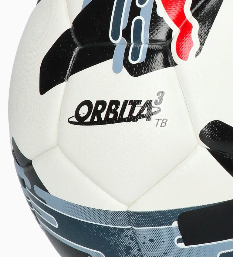 М'яч футбольний Puma Orbita 3 TB (FIFA Quality) білий, чорний, червоний Уні 5 084324-02