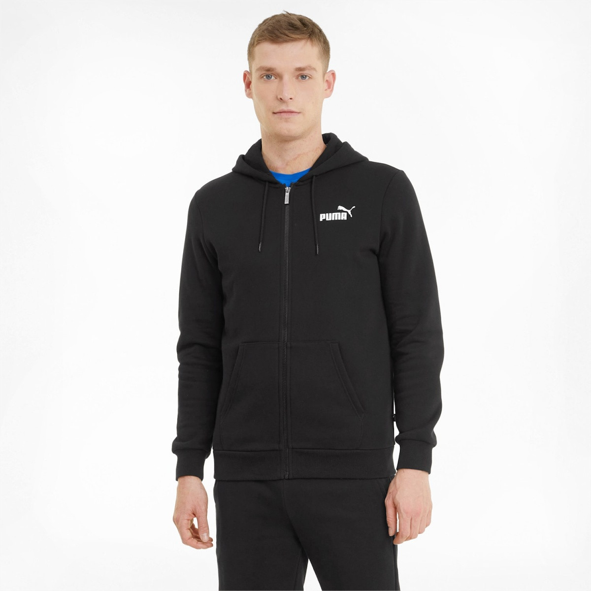 Толстовка ESS Small Logo FZ Hoodie 58670201 Puma L Чорний 58670201