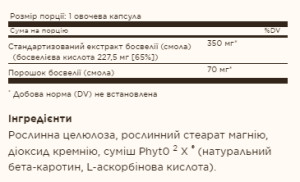 Капсули SFP Boswellia Resin Extract - 60 vcaps 2022-10-1556