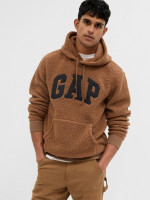 Толстовка INSULATED PULLOVER LOGO HOODIE 724559-01 GAP M Коричневий 724559-01