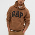 Толстовка INSULATED PULLOVER LOGO HOODIE 724559-01 GAP M Коричневий 724559-01
