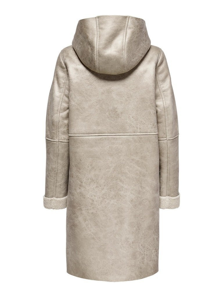 Пальто ONLALBERTE BONDED COAT OTW 15239484-Pumice Stone ONLY L Бежевий 15239484-Pumice Stone