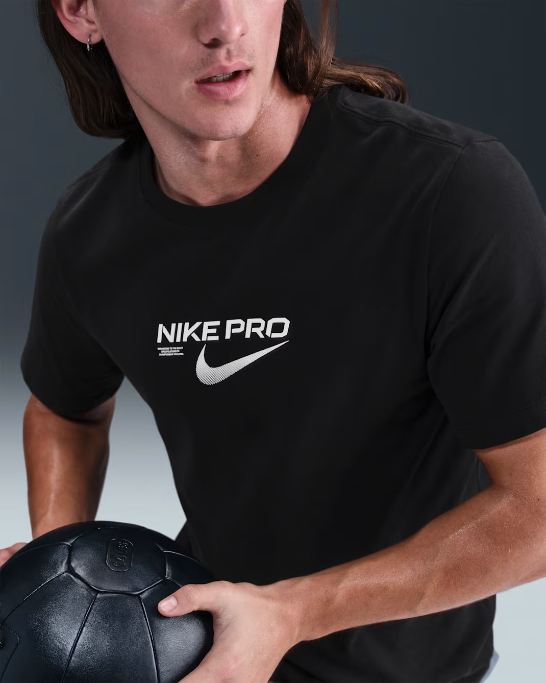 Футболка чоловіча Nike Df Pro Training Black HV4131-010