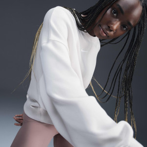 Світшот жіночий Nike Nsw Phoenix Fleece Beige DQ5761-104