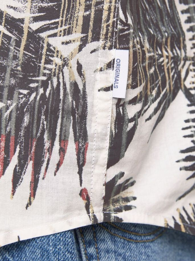 Сорочка JORHAZY SHIRT SS LTN 12187954 Cloud Dancer Jack&Jones M Білий 12187954CloudDancer