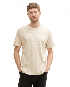 Футболка LOGO TEE MEN'S T-SHIRT 1037735-10336 Tom Tailor L Бежевий 1037735-10336