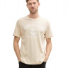Футболка LOGO TEE MEN'S T-SHIRT 1037735-10336 Tom Tailor L Бежевий 1037735-10336