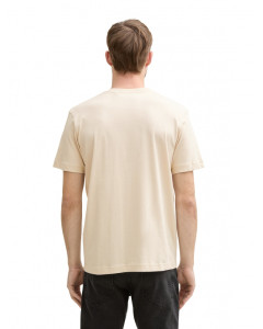 Футболка LOGO TEE MEN'S T-SHIRT 1037735-10336 Tom Tailor L Бежевий 1037735-10336