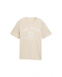 Футболка LOGO TEE MEN'S T-SHIRT 1037735-10336 Tom Tailor L Бежевий 1037735-10336