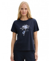 Футболка women's T-shirt 1045534-10360 Tom Tailor L Темно-синій 1045534-10360
