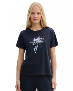 Футболка women's T-shirt 1045534-10360 Tom Tailor L Темно-синій 1045534-10360