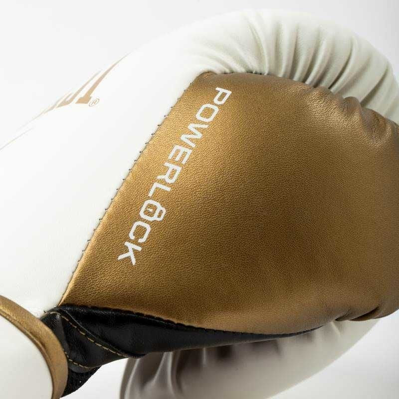 Рукавиці боксерські Everlast POWERLOCK 2R TRAINING GLOVE білий, золотий Уні 12 унцій P00003049
