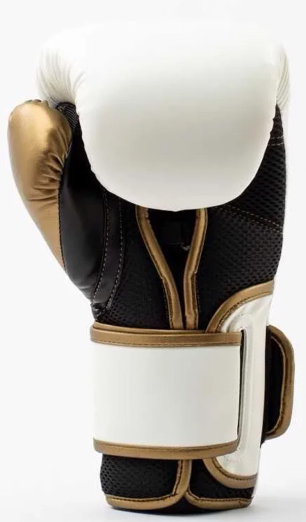 Рукавиці боксерські Everlast POWERLOCK 2R TRAINING GLOVE білий, золотий Уні 12 унцій P00003049