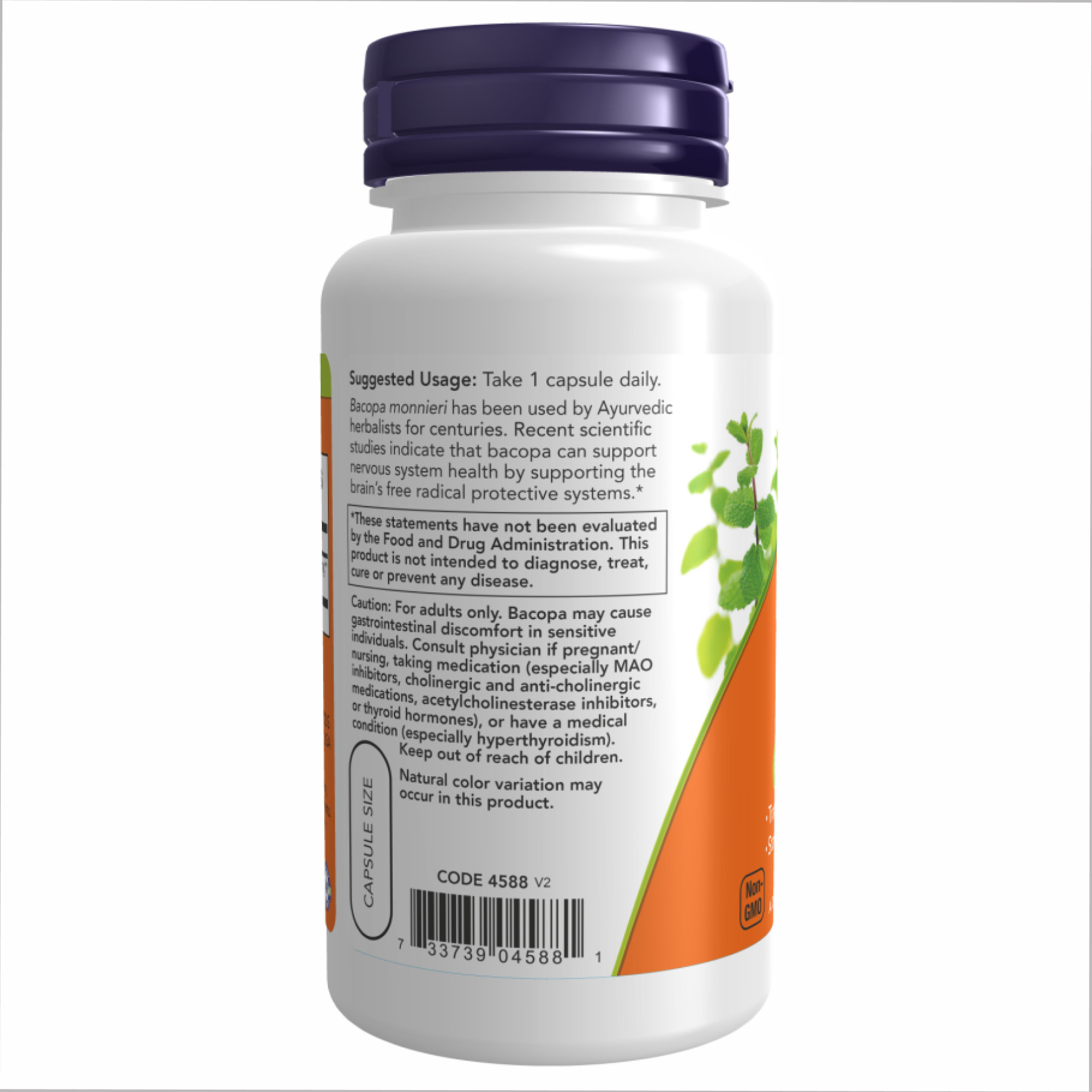 Софт гелеві капсули Bacopa Extract 450 mg - 90 vcaps 2022-10-0985