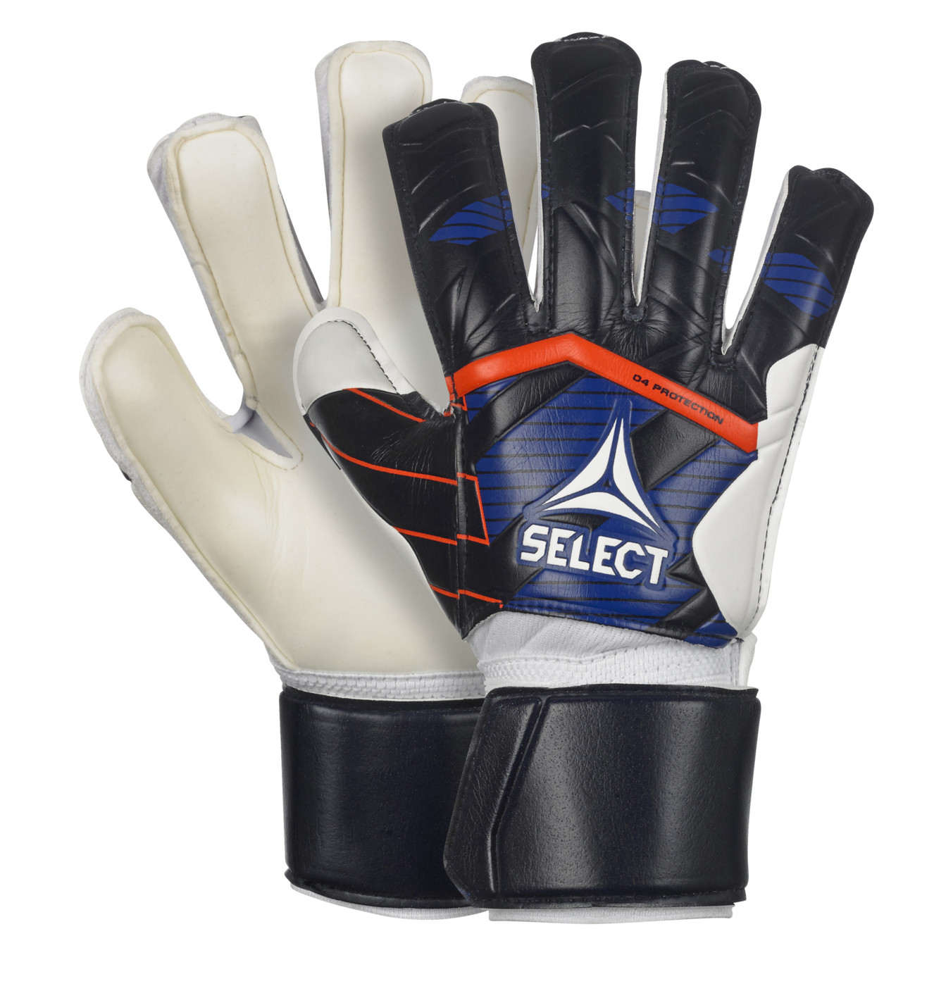 Рукавиці воротарські SELECT GOALKEEPER GLOVES 04 PROTECTION v24, (202) син/білий, 1 601041