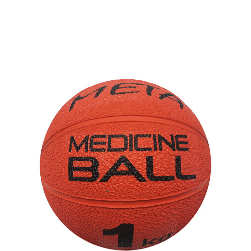 Медбол Meta Colour Medicine Ball 1 kg помаранчевий Уні 19,5 см 3000100100