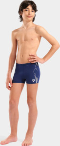 Плавки Шорти для хлопчиків Arena GRAPHIC SWIM SHORT темно-синій, білий Діт 116 см 011189-701