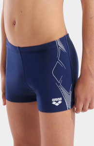 Плавки Шорти для хлопчиків Arena GRAPHIC SWIM SHORT темно-синій, білий Діт 116 см 011189-701