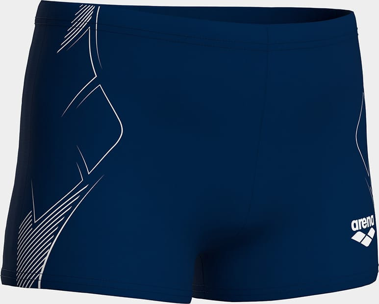 Плавки Шорти для хлопчиків Arena GRAPHIC SWIM SHORT темно-синій, білий Діт 116 см 011189-701