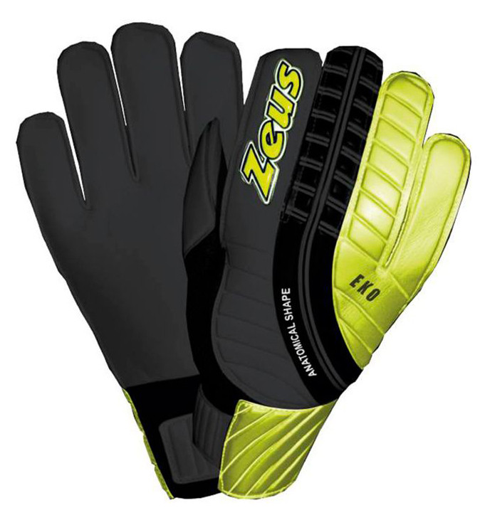 Рукавиці воротарські Zeus GUANTO EKO чорний, сірий, золотий Чол 10 Z01455