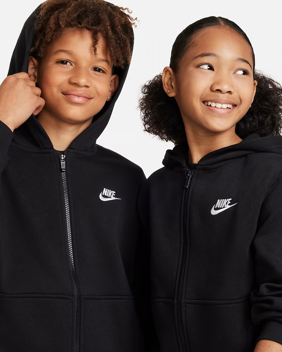 Толстовка Nike K NSW CLUB FLC HD FZ LS LBR FD3004-010