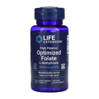 Таблетки Life Extension High Potency Optimized Folate 8500 mcg DFE - 30 tabs 2023-10-5135
