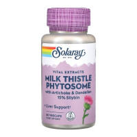 Капсули Solaray Milk Thistle Phytosome 200mg - 60 vcaps 2023-10-6875