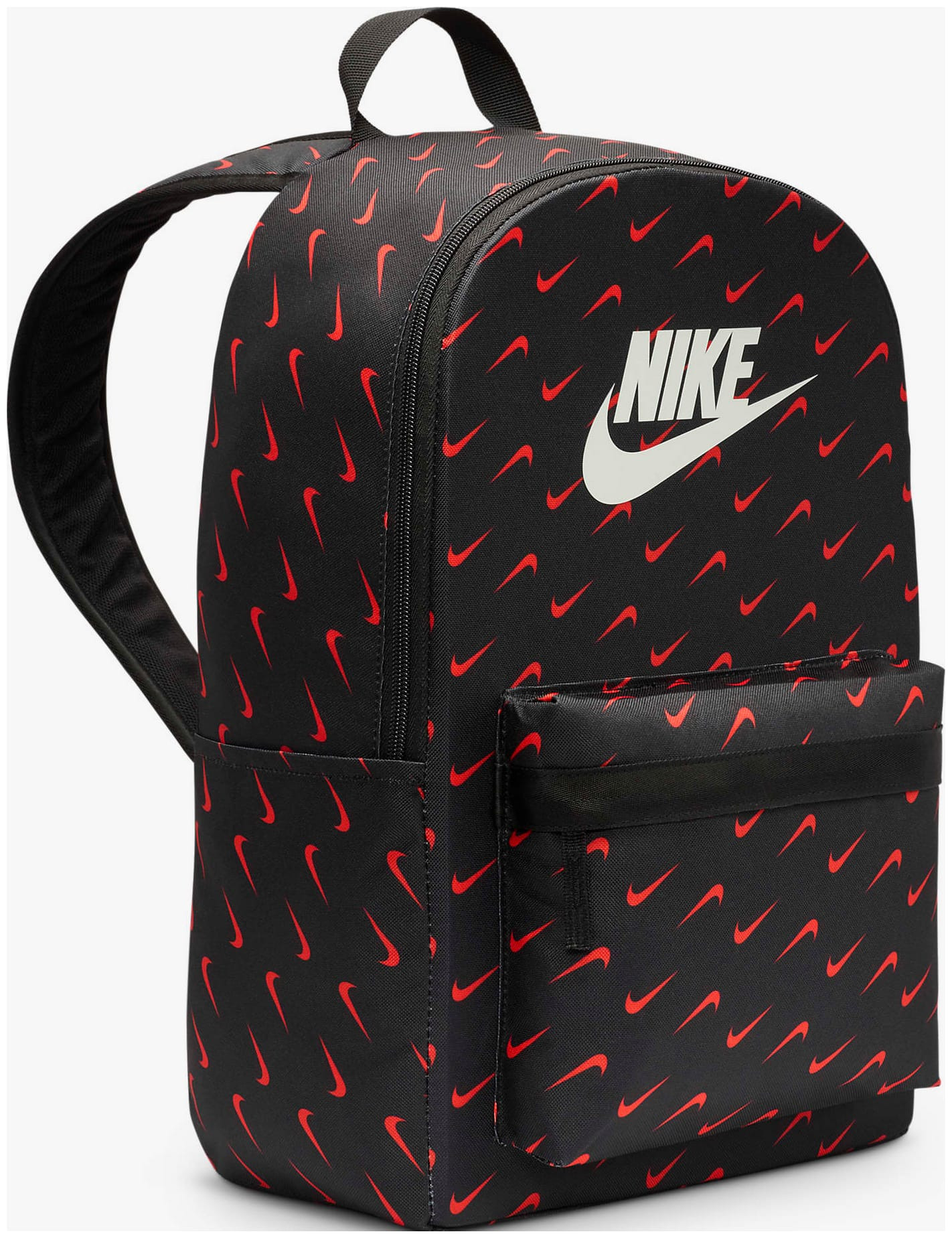 Рюкзак Nike NK HERITAGE BKPK - SWOOSH DROP 25L чорний, червоний Уні 43 х 30.5 х 15 см HF6995-010