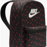 Рюкзак Nike NK HERITAGE BKPK - SWOOSH DROP 25L чорний, червоний Уні 43 х 30.5 х 15 см HF6995-010