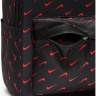 Рюкзак Nike NK HERITAGE BKPK - SWOOSH DROP 25L чорний, червоний Уні 43 х 30.5 х 15 см HF6995-010