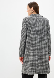 Пальто ONLAGNETE ASTRID CHECK COAT CC OTW 15228610-Black-Checks: PUMICE STONE ONLY M Чорний 15228610-BLACK-CHECKS:PUM